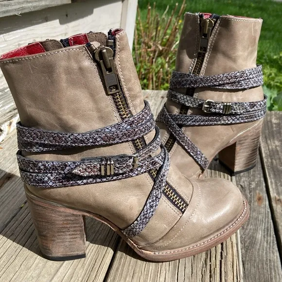 FREEBIRD by Steven Balboa Boot in Ice Multi Leather Women's Size 8