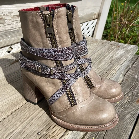 FREEBIRD by Steven Balboa Boot in Ice Multi Leather Women's Size 8