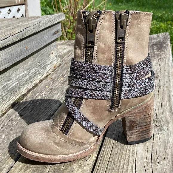 FREEBIRD by Steven Balboa Boot in Ice Multi Leather Women's Size 8