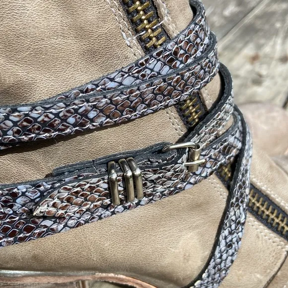FREEBIRD by Steven Balboa Boot in Ice Multi Leather Women's Size 8