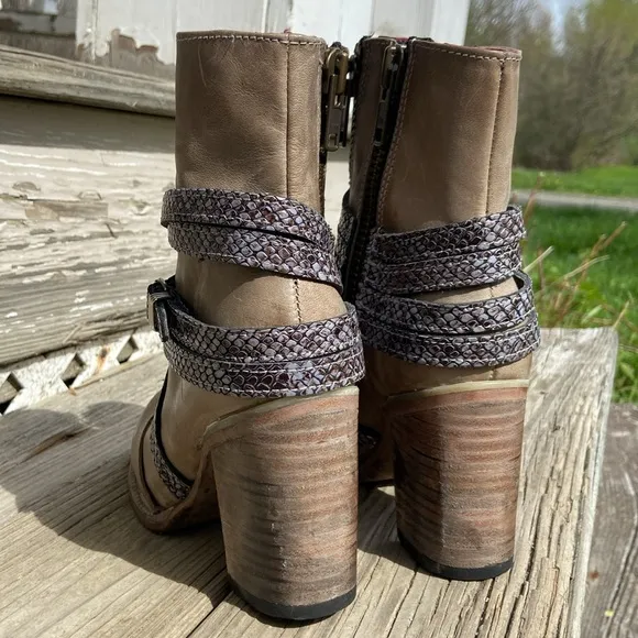 FREEBIRD by Steven Balboa Boot in Ice Multi Leather Women's Size 8