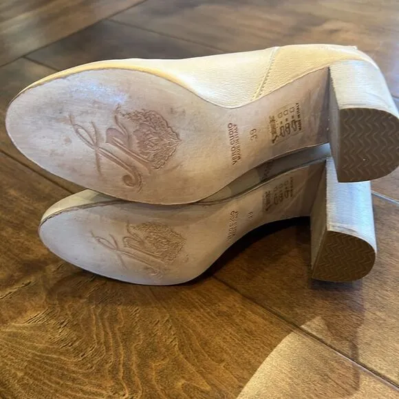 Free People Dakota Heel Boot Ankle Slouch Leather EU 40 US 10