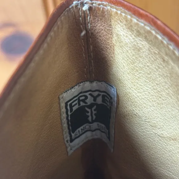 Frye Brown Heeled Boots Classic Leather