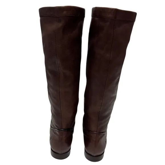 Frye Brown Leather Cindy Slouch Boots Sz 8.5