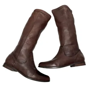 Frye Brown Leather Cindy Slouch Boots Sz 8.5