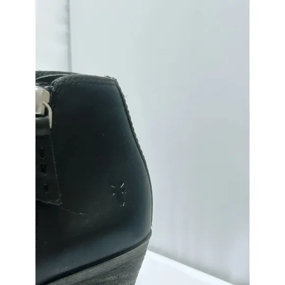 Frye Judith Double Zip Leather Ankle Boots in Black