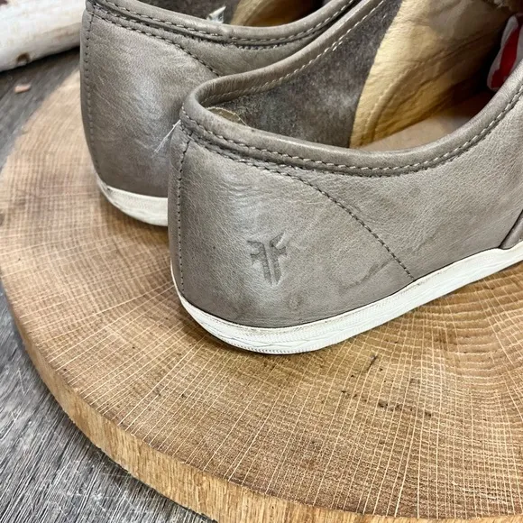 *FRYE | Mindy Slip-On Leather Sneaker Shoes in Tan Brown Size 9.5