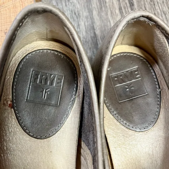 *FRYE | Mindy Slip-On Leather Sneaker Shoes in Tan Brown Size 9.5
