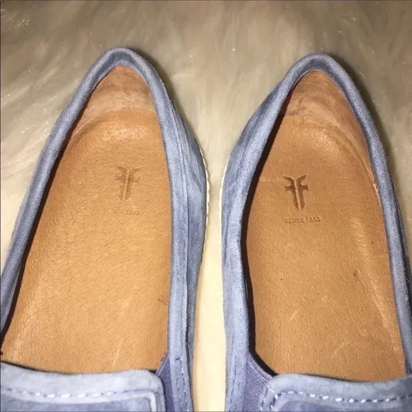 FRYE Sz 6 Camille Blue Ivy Suede Slip-On Shoes/Sneaker