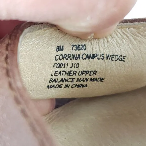 Frye Women’s Corrina Campus US 8M Brown Leather Platform Wedge Sandals shoes