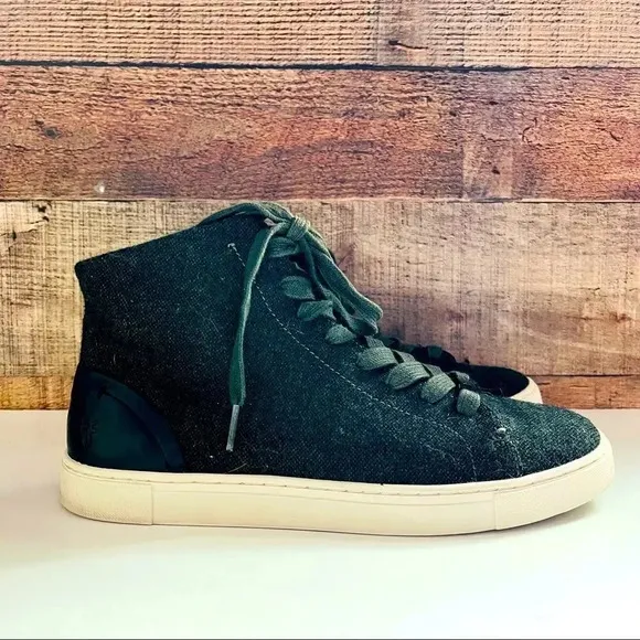 Frye Women’s Ivy Olive Wool Lace Up High Top