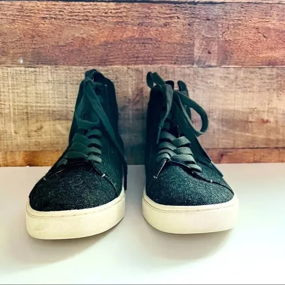 Frye Women’s Ivy Olive Wool Lace Up High Top