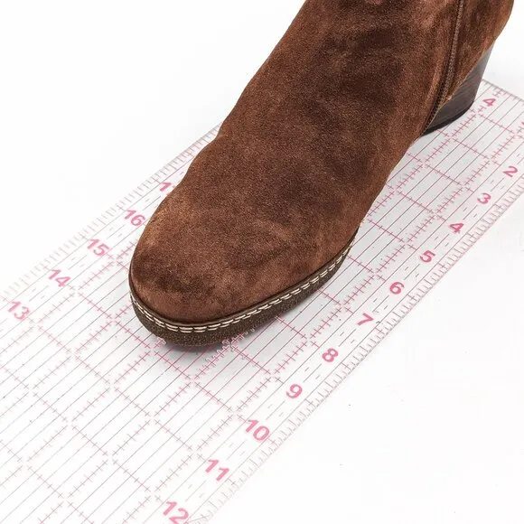 Gabor Women Lilia Brown Suede Slip-on Chelsea Western Boots size 6M