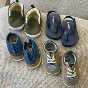 Gap, Carter’s, &amp; Old Navy - Baby Boy Shoe Lot - Mixed Sizes - EUC!