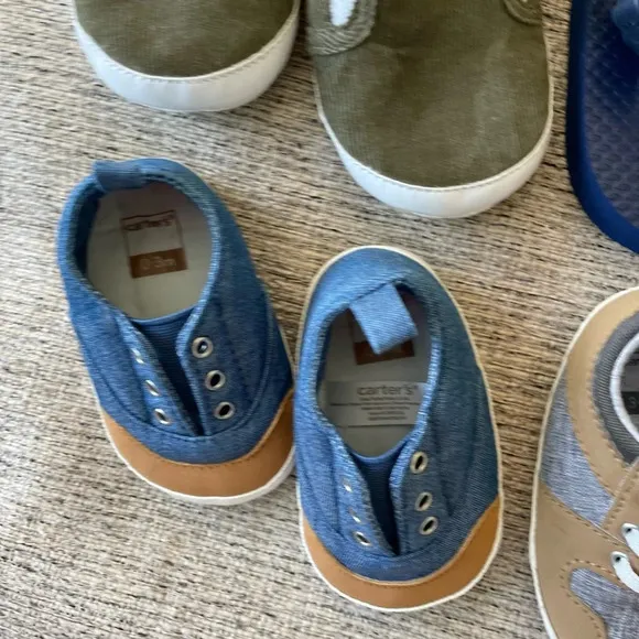 Gap, Carter’s, &amp; Old Navy - Baby Boy Shoe Lot - Mixed Sizes - EUC!