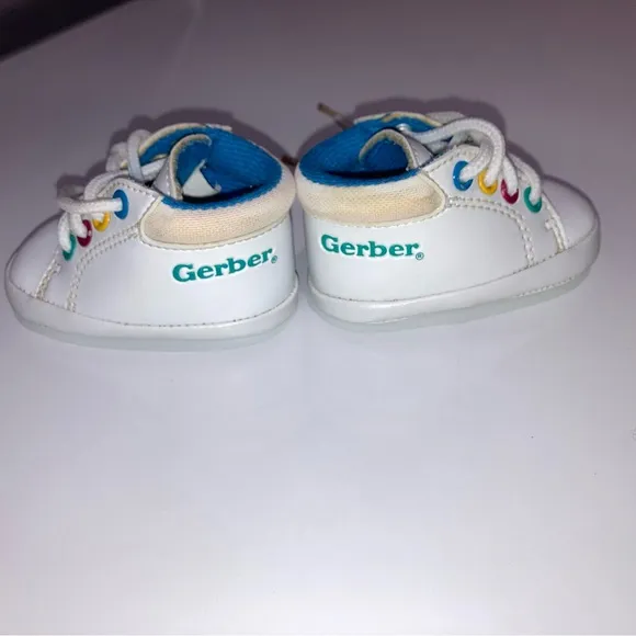 Gerber Vintage Crib Shoes / Slip Guard / Infant shoes 1980’s approx size 0‎