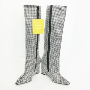 Gianni Bini. GaborTwo Rhinestone Pointed Toe Tall Wedge Boots.