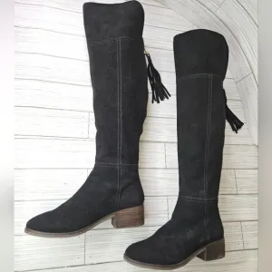 Gibson Latimer Ammelia Over the Knee Suede Boots in Black Size 6.5