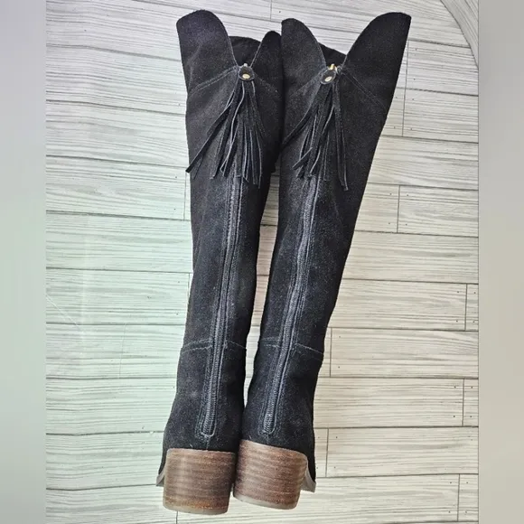 Gibson Latimer Ammelia Over the Knee Suede Boots in Black Size 6.5