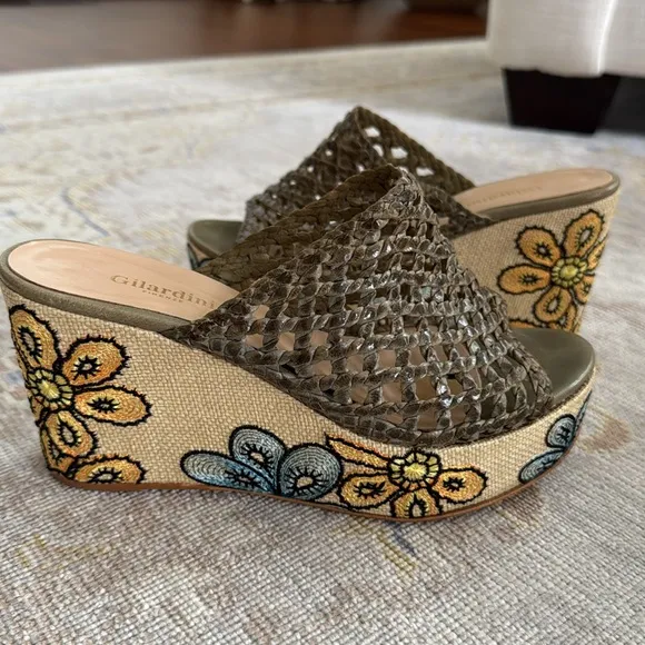 Gilardini Firenze Wedge Sandals Size 38