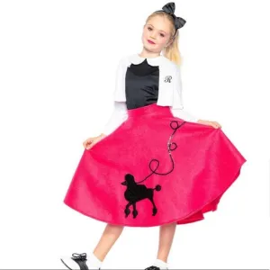 🐩Girls 50’s Poodle sockhop costume