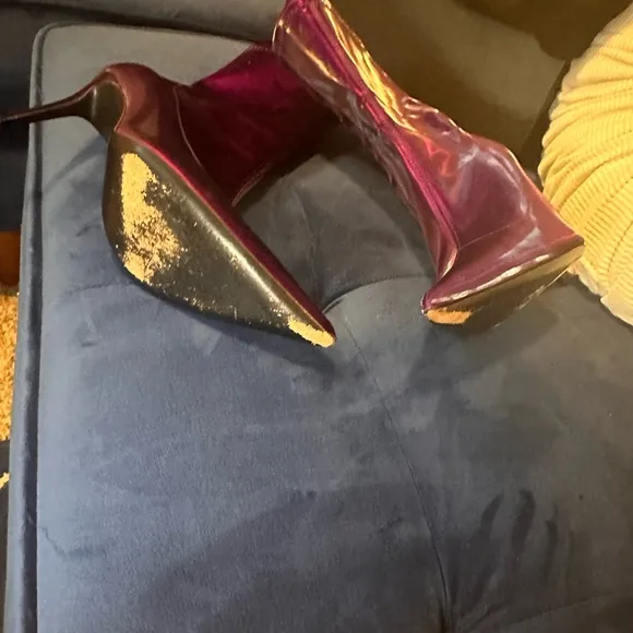 Giuseppe Zanotti Purple Heeled Boots Sleek Silhouette