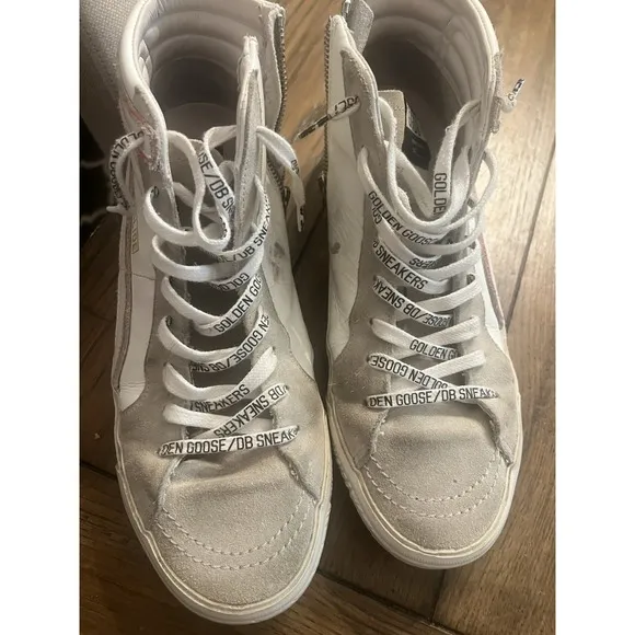 Golden Goose Slide Sneakers Womens Slide In Mid-Top Shoes Camo/Pink Sz 41 US-10
