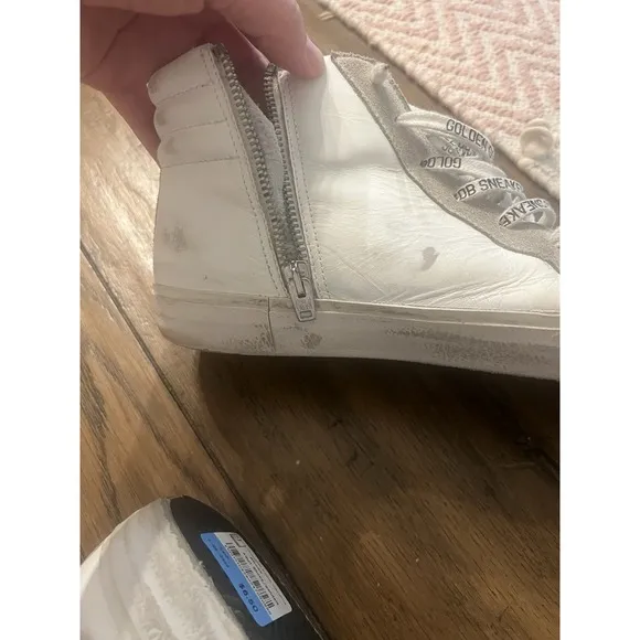 Golden Goose Slide Sneakers Womens Slide In Mid-Top Shoes Camo/Pink Sz 41 US-10