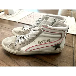 Golden Goose Slide Sneakers Womens Slide In Mid-Top Shoes Camo/Pink Sz 41 US-10