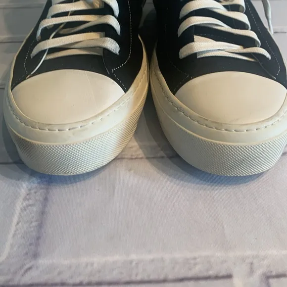 Good Man Brand Black and White High-Top Sneakers