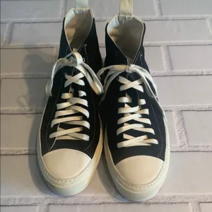 Good Man Brand Black and White High-Top Sneakers