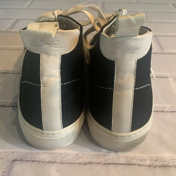 Good Man Brand Black and White High-Top Sneakers