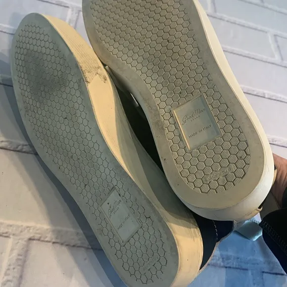 Good Man Brand Black and White High-Top Sneakers
