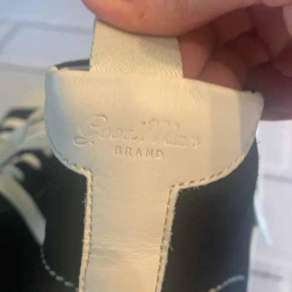 Good Man Brand Black and White High-Top Sneakers