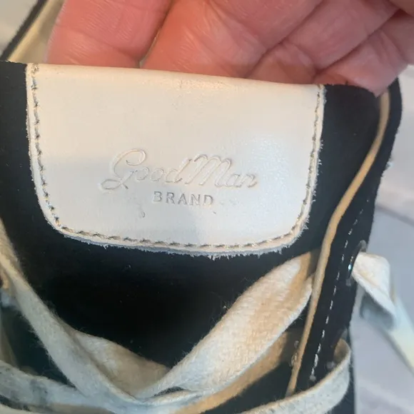 Good Man Brand Black and White High-Top Sneakers