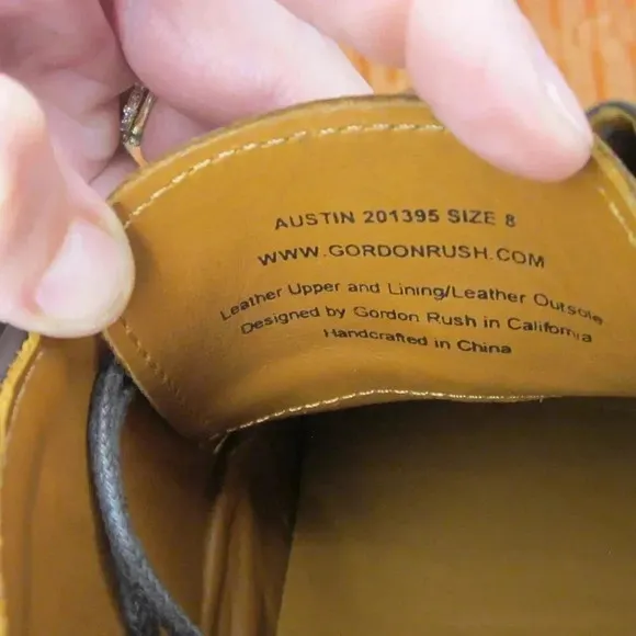 Gordon Rush NWOT US 8 leather AUSTIN Expresso brown classic chukka boot 60s