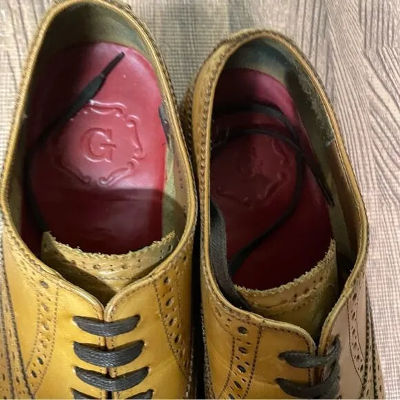 Grenson Dylan Wing Tip Oxford Brogue Leather Goodyear Welted Men’s UK 6.5 US 7.5