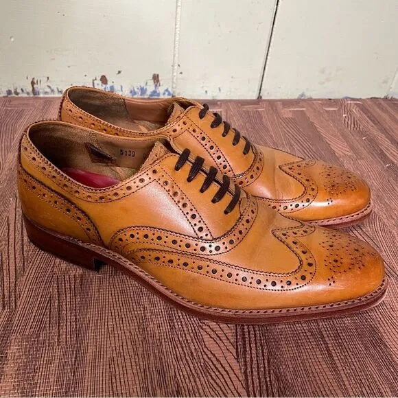 Grenson Dylan Wing Tip Oxford Brogue Leather Goodyear Welted Men’s UK 6.5 US 7.5
