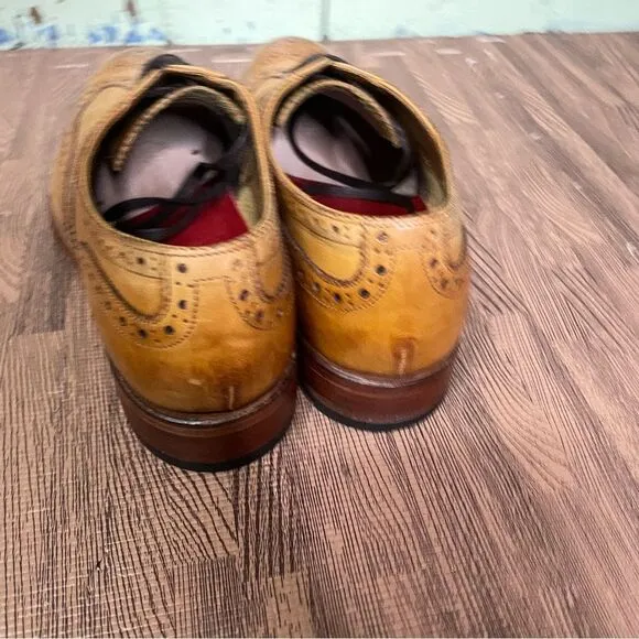 Grenson Dylan Wing Tip Oxford Brogue Leather Goodyear Welted Men’s UK 6.5 US 7.5