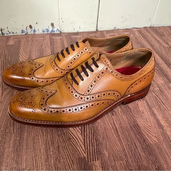 Grenson Dylan Wing Tip Oxford Brogue Leather Goodyear Welted Men’s UK 6.5 US 7.5