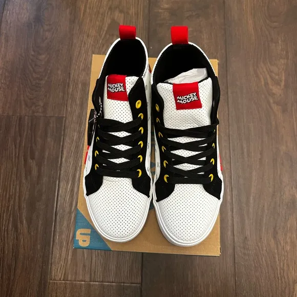 Ground Up Mickey Mouse Patch High-Top Sneakers