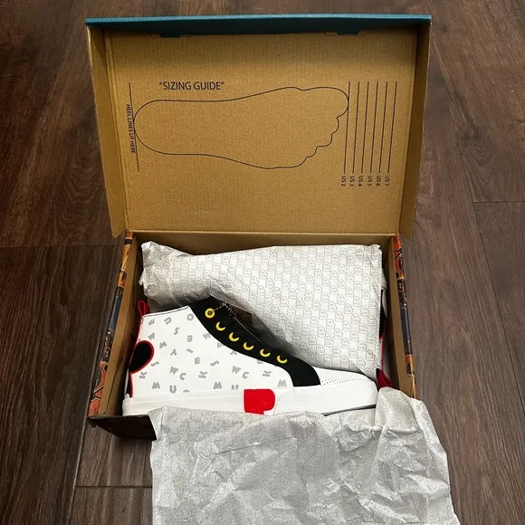 Ground Up Mickey Mouse Patch High-Top Sneakers