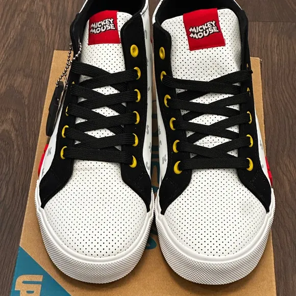 Ground Up Mickey Mouse Patch High-Top Sneakers