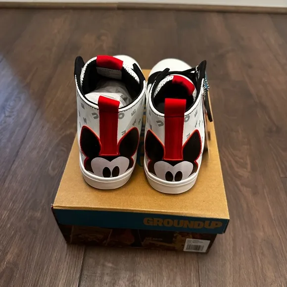 Ground Up Mickey Mouse Patch High-Top Sneakers
