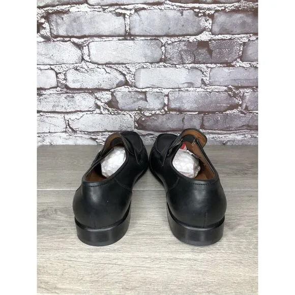 Guante Classic Black Leather Slip On Chile Loafers Dress Shoes Men Sz 9.5M US/43