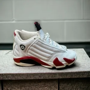 GUC 2006 Nike Air Jordan 14 Retro GS 'Candy Cane' 312091-101 Mens Size 6Y