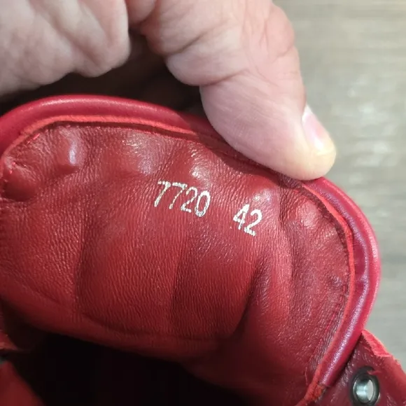 Gucci Red High-Top Sneakers Guccisima Size Eu 42 Us 9.5