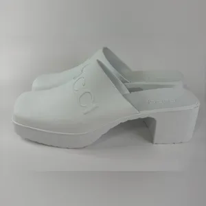 Gucci Women's White Platform Rubber Mules