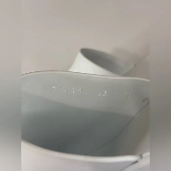 Gucci Women's White Platform Rubber Mules