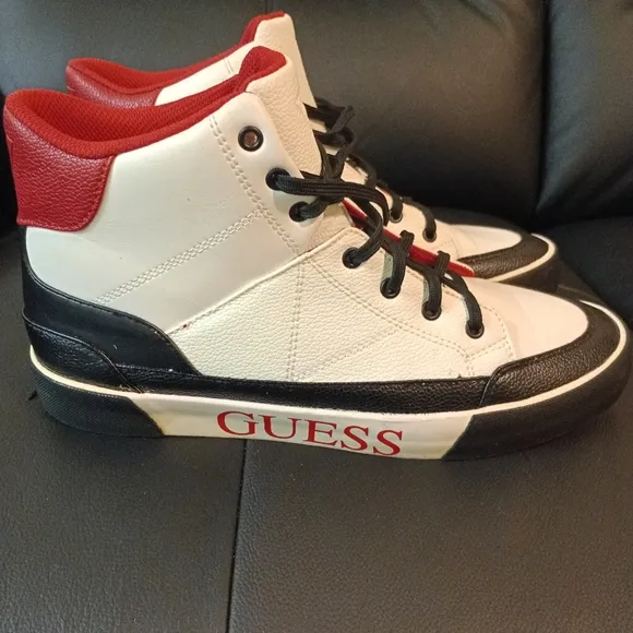 Guess high top shoes size 10 for men
